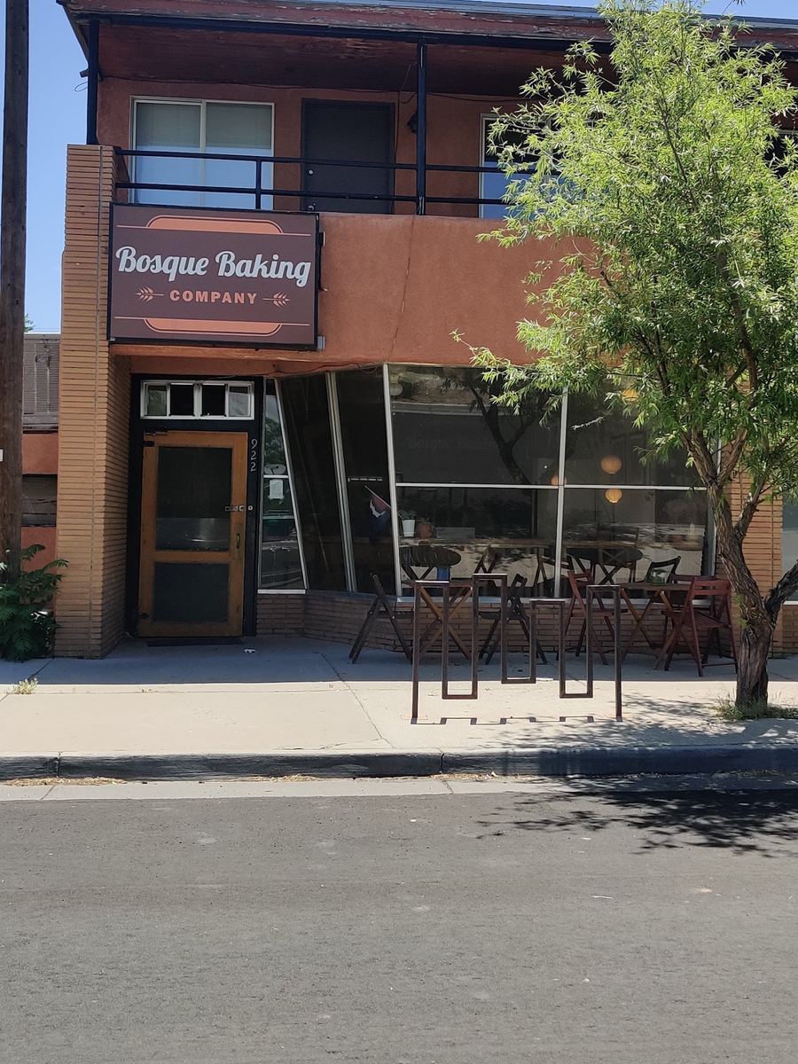 Bosque Baking Company storefront on Coal Ave SW